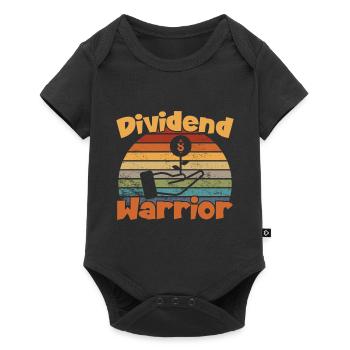 Dividend Warrior / Stocks - Baby Premium short-sleeve bodysuit - black - Front