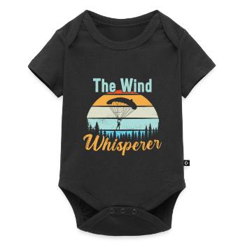The Wind Whisperer / Skydiving - Baby Premium short-sleeve bodysuit - black - Front