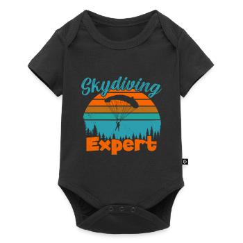Skydiving Expert / Fallschirmspringen - Baby Premium short-sleeve bodysuit - black - Front