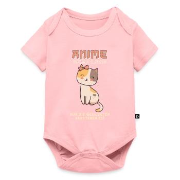 Anime est comme Latin I Cute Anime Neko Cat - Body à manches courtes Premium Bébé - rose - Devant