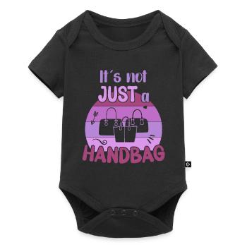 Its not just a Handbag / Handbag Shopping - Baby Premium short-sleeve bodysuit - black - Front