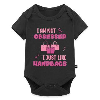 I am not obsessed - I just like Handbags - Baby Premium short-sleeve bodysuit - black - Front