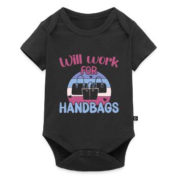 Will work for Handbags / Shopping Handbag - Baby Premium short-sleeve bodysuit - black - Front