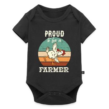Fier d’être un agriculteur Bauer Humor Landwirt - Body à manches courtes Premium Bébé - noir - Devant