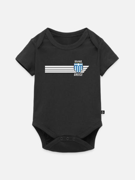 Greece Hellas Greece Greek Football - Baby Premium short-sleeve bodysuit - black