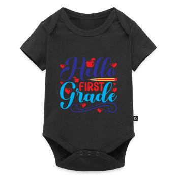 Bonjour Première année Rainbow Girls Boys Équipe d’enseignants - Body à manches courtes Premium Bébé - noir - Devant