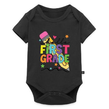 Bonjour Première année Rainbow Girls Boys Équipe d’enseignants - Body à manches courtes Premium Bébé - noir - Devant