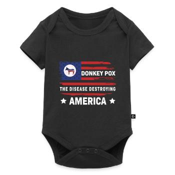 Donkey Pox The Disease Destroying America Funny - Baby Premium short-sleeve bodysuit - black - Front