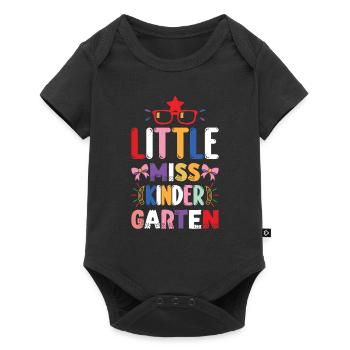 Chemise de la rentrée scolaire Little Miss Kindergarten - Body à manches courtes Premium Bébé - noir - Devant