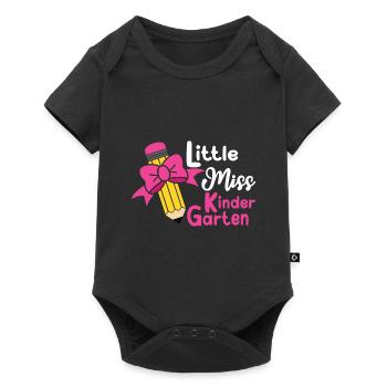 Chemise de la rentrée scolaire Little Miss Kindergarten - Body à manches courtes Premium Bébé - noir - Devant