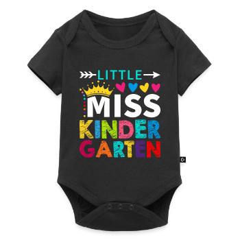 Chemise de la rentrée scolaire Little Miss Kindergarten - Body à manches courtes Premium Bébé - noir - Devant