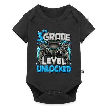 Retour à l’école Video Gamer 3e année Niveau - Body à manches courtes Premium Bébé - noir - Devant