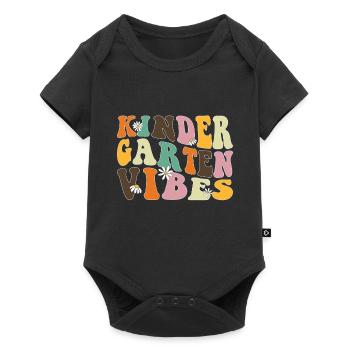 Groovy Hello Kindergarten Vibes Retro Teacher - Baby Premium short-sleeve bodysuit - black - Front