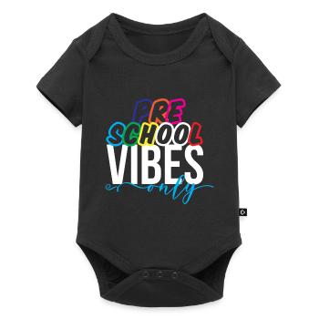 Preschool Vibes Cute Retro Back to School, Boys, - Baby Premium short-sleeve bodysuit - black - Front