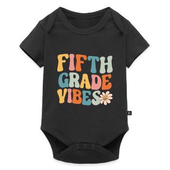Fifth Grade Vibes - 5th Grade Team Retro 1st Day - Baby Premium short-sleeve bodysuit - black - Front
