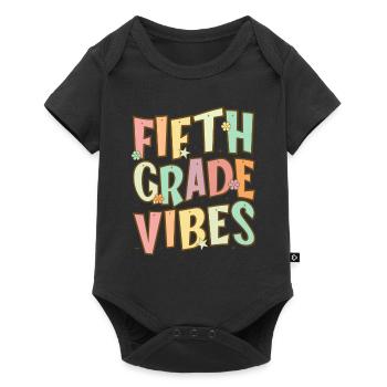 Fifth Grade Vibes - 5th Grade Team Retro 1st Day - Baby Premium short-sleeve bodysuit - black - Front