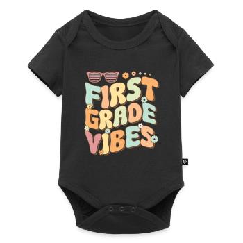 Back To School First Grade Vibes Student Teacher - Baby Premium short-sleeve bodysuit - black - Front