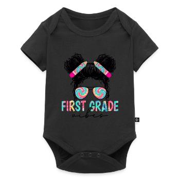 Back To School First Grade Vibes Student Teacher - Baby Premium short-sleeve bodysuit - black - Front