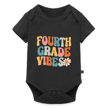 Fourth Grade Vibes - 4th Grade Team Retro 1st Day - Baby Premium short-sleeve bodysuit - black - Front