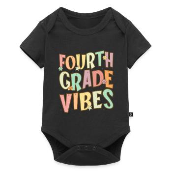 Fourth Grade Vibes - 4th Grade Team Retro 1st Day - Baby Premium short-sleeve bodysuit - black - Front