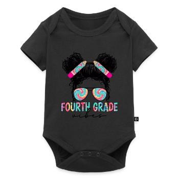 Fourth Grade Vibes - 4th Grade Team Retro 1st Day - Baby Premium short-sleeve bodysuit - black - Front