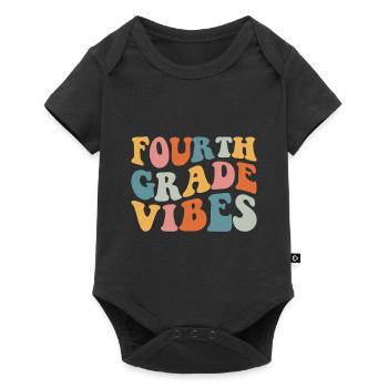 Fourth Grade Vibes - 4th Grade Team Retro 1st Day - Baby Premium short-sleeve bodysuit - black - Front