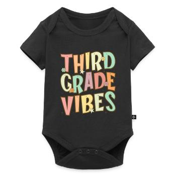 Third Grade Vibes - 3rd Grade Team Retro 1st Day - Baby Premium short-sleeve bodysuit - black - Front