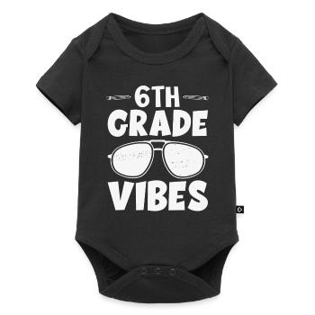 6th Sixth Grade Vibes Back to School For Teacher - Baby Premium short-sleeve bodysuit - black - Front