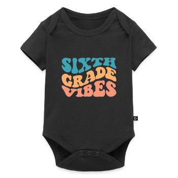 6th Sixth Grade Vibes Back to School For Teacher - Baby Premium short-sleeve bodysuit - black - Front