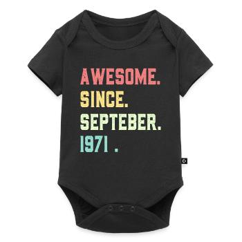 Génial depuis septembre 1971 - Body à manches courtes Premium Bébé - noir - Devant