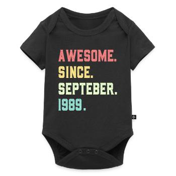 Génial depuis septembre 1989 - Body à manches courtes Premium Bébé - noir - Devant