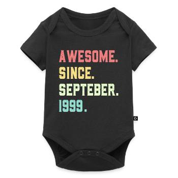Awesome Since September 1999 - Baby Premium short-sleeve bodysuit - black - Front