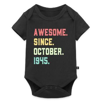 Awesome Since October 1945 - Baby Premium short-sleeve bodysuit - black - Front