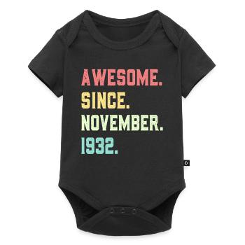 Awesome Since November 1932 - Baby Premium short-sleeve bodysuit - black - Front