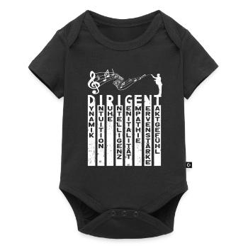 Choirmaster Orchestra Conductor Music Key Music - Baby Premium short-sleeve bodysuit - black - Front