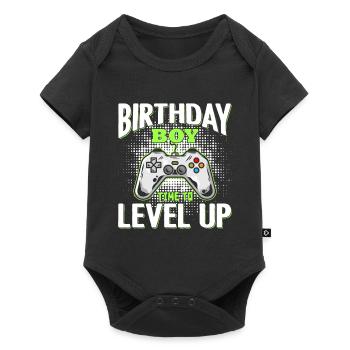 Birthday Boy Il est temps de monter de niveau En ce qui concerne l’anniversaire du jeu vidéo - Body à manches courtes Premium Bébé - noir - Devant