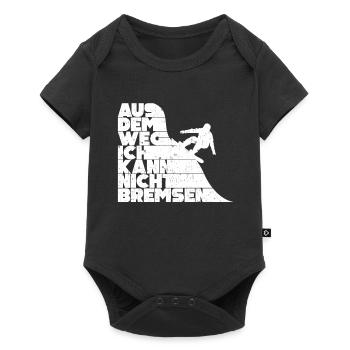 Aus Dem Weg Ich Kann Nicht Bremsen Ski Alpin - Baby Premium Kurzarmbody - Schwarz - Vorne