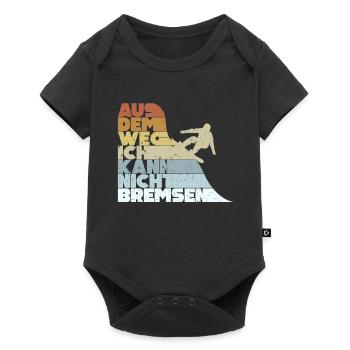 Aus Dem Weg Ich Kann Nicht Bremsen Ski Alpin - Baby Premium Kurzarmbody - Schwarz - Vorne