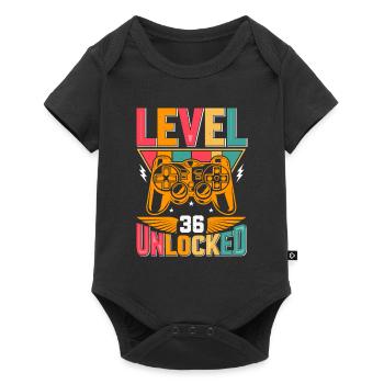 Level 36 Unlocked Awesome Since 1987 Funny Gamer - Baby Premium short-sleeve bodysuit - black - Front