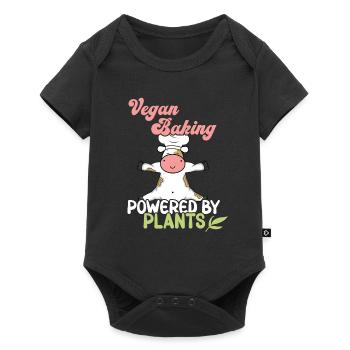 Powered by Plants - Baby Premium short-sleeve bodysuit - black - Front