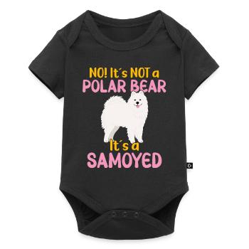 Loc Ce n’est pas un ours polaire - c’est un samoyède - Body à manches courtes Premium Bébé - noir - Devant