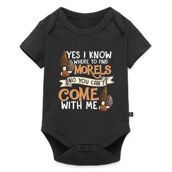 Yes i know where to find the Morels I Schwammerl - Baby Premium Kurzarmbody - Schwarz - Vorne