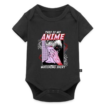 Ceci est ma chemise de regarder l’anime I Kawaii Otaku - Body à manches courtes Premium Bébé - noir - Devant