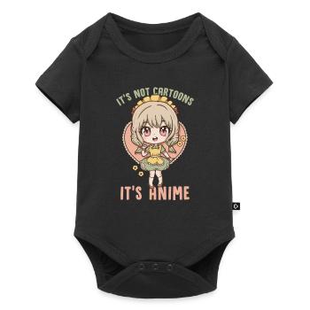 It's Not Cartoons It's Anime I Kawaii Otaku Girl - Baby Premium Kurzarmbody - Schwarz - Vorne