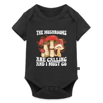 The Mushrooms Are Calling And I Must Go I Morel - Baby Premium short-sleeve bodysuit - black - Front