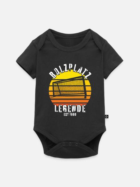 Bolzplatz Legende Fußballer Mannschaft Geburtstag - Baby Premium Kurzarmbody - Schwarz