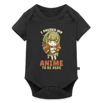 I Paused My Anime To Be Here I Otaku Kawaii Girl - Baby Premium Kurzarmbody - Schwarz - Vorne