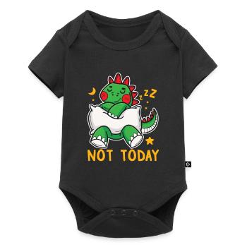 I Love Dinosaur Sleeping T-Rex Not Today - Baby Premium short-sleeve bodysuit - black - Front