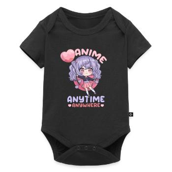 87551666604524790 avant - Body à manches courtes Premium Bébé - noir - Devant