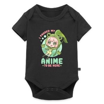 79361666607093162 avant - Body à manches courtes Premium Bébé - noir - Devant